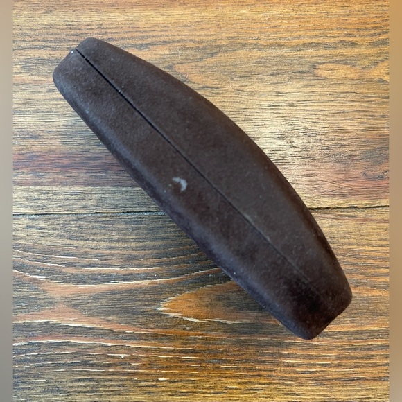 Tom Ford | Brown Velvet Eyeglass Case | Standard Size - Picture 2 of 5